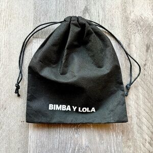 BIMBA Y LOLA Small Drawstring Dust Bag Black 8x7.25